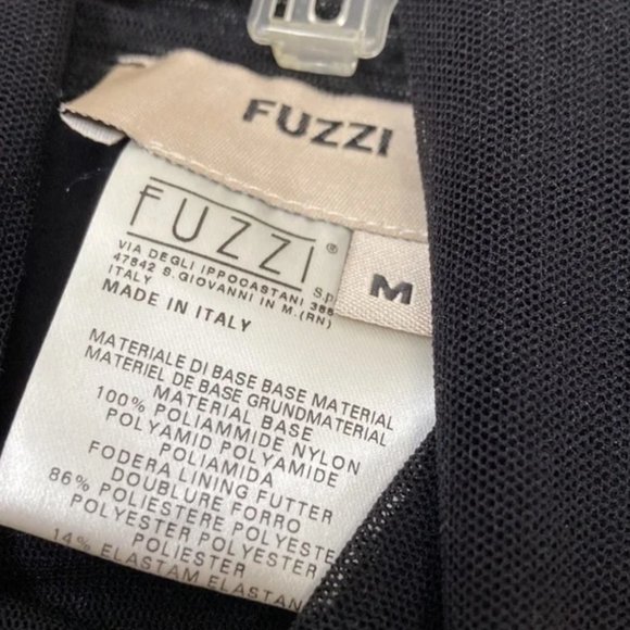 Fuzzi Jean Paul Gaultier Floral Mesh Cut Out Turtleneck Dress Medium - Picture 2 of 3